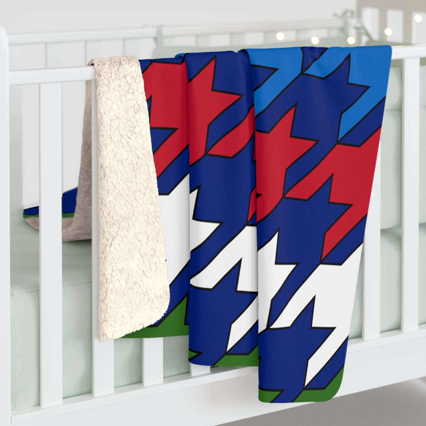 Pitcairn Retro Houndstooth Blanket Throw
