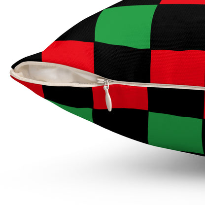 Libya Retro Check Cushion Pillow