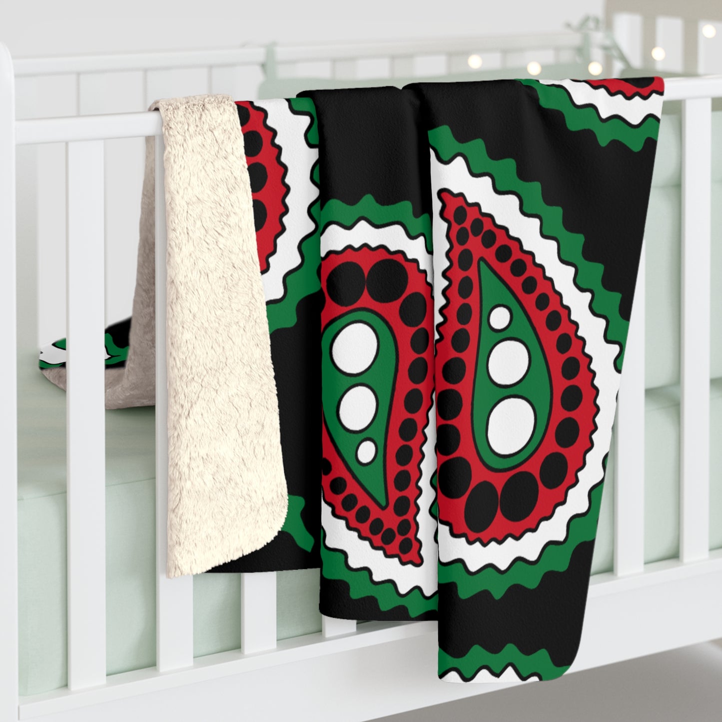 Syria Retro Paisley Blanket Throw