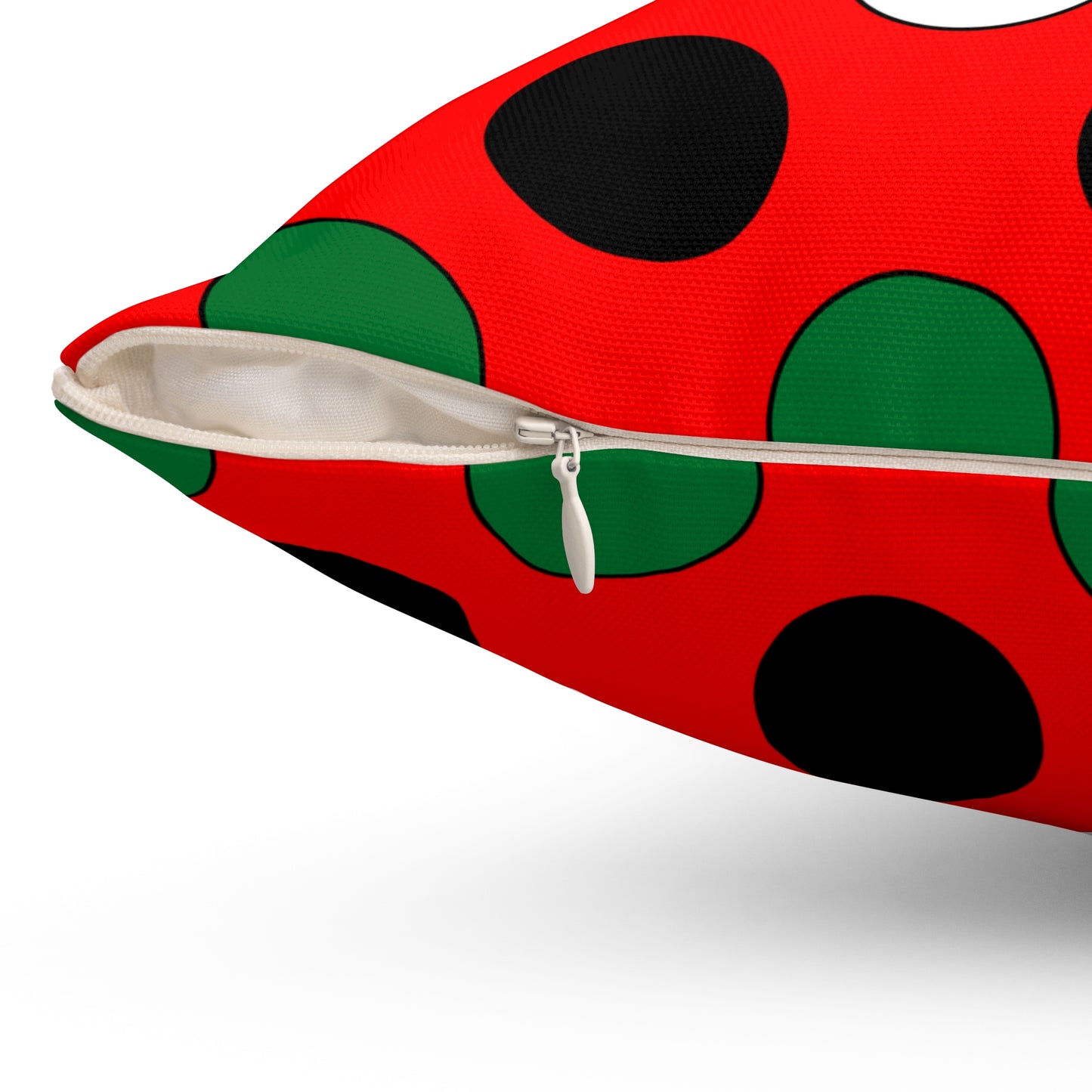United Arab Emirates Retro Polka Dots Cushion Pillow