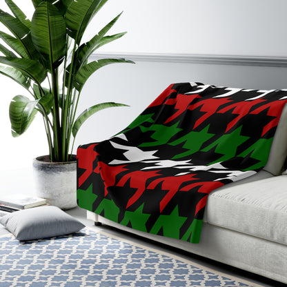 Kenya Retro Houndstooth Blanket Throw