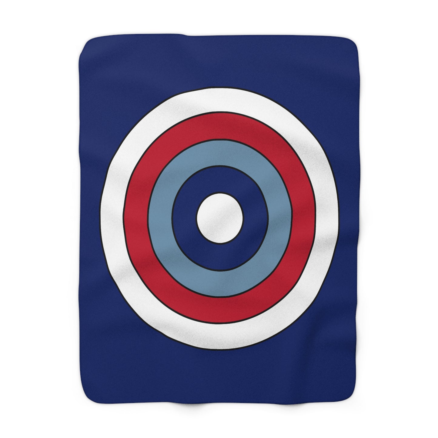Falkland Islands Retro Target Blanket Throw