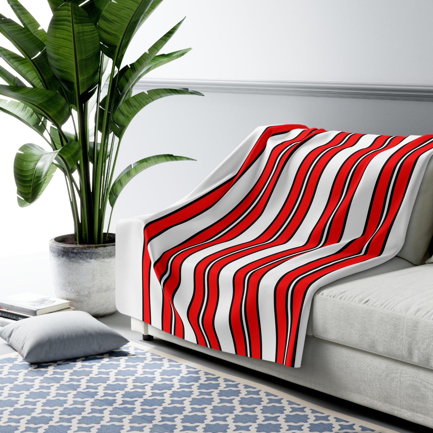 Georgia Retro Stripes Blanket Throw