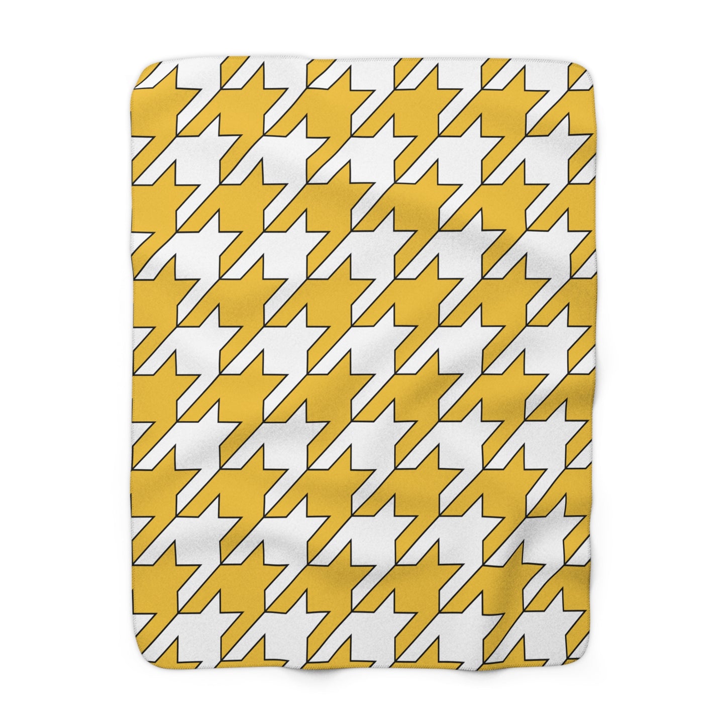 United States Virgin Islands Retro Houndstooth Blanket Throw