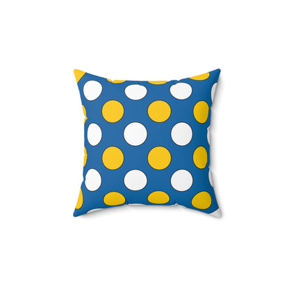 Canary Islands Retro Polka Dots Cushion Pillow