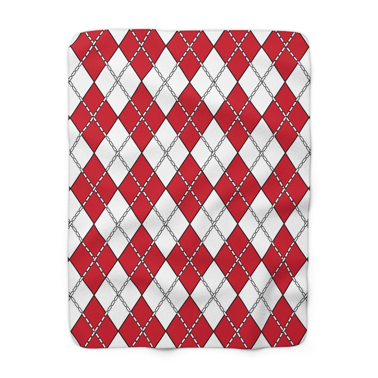 Jersey Retro Argyle Blanket Throw