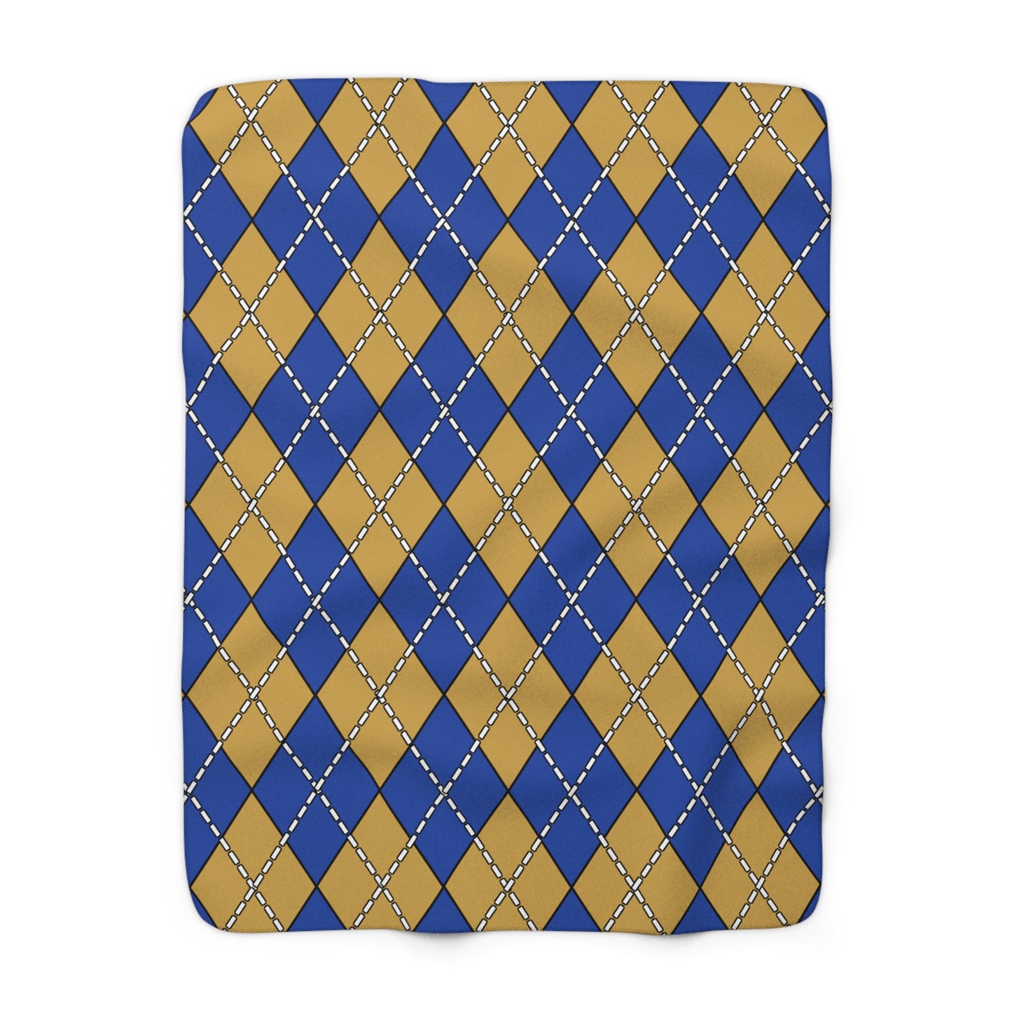 Kosovo Retro Argyle Blanket Throw