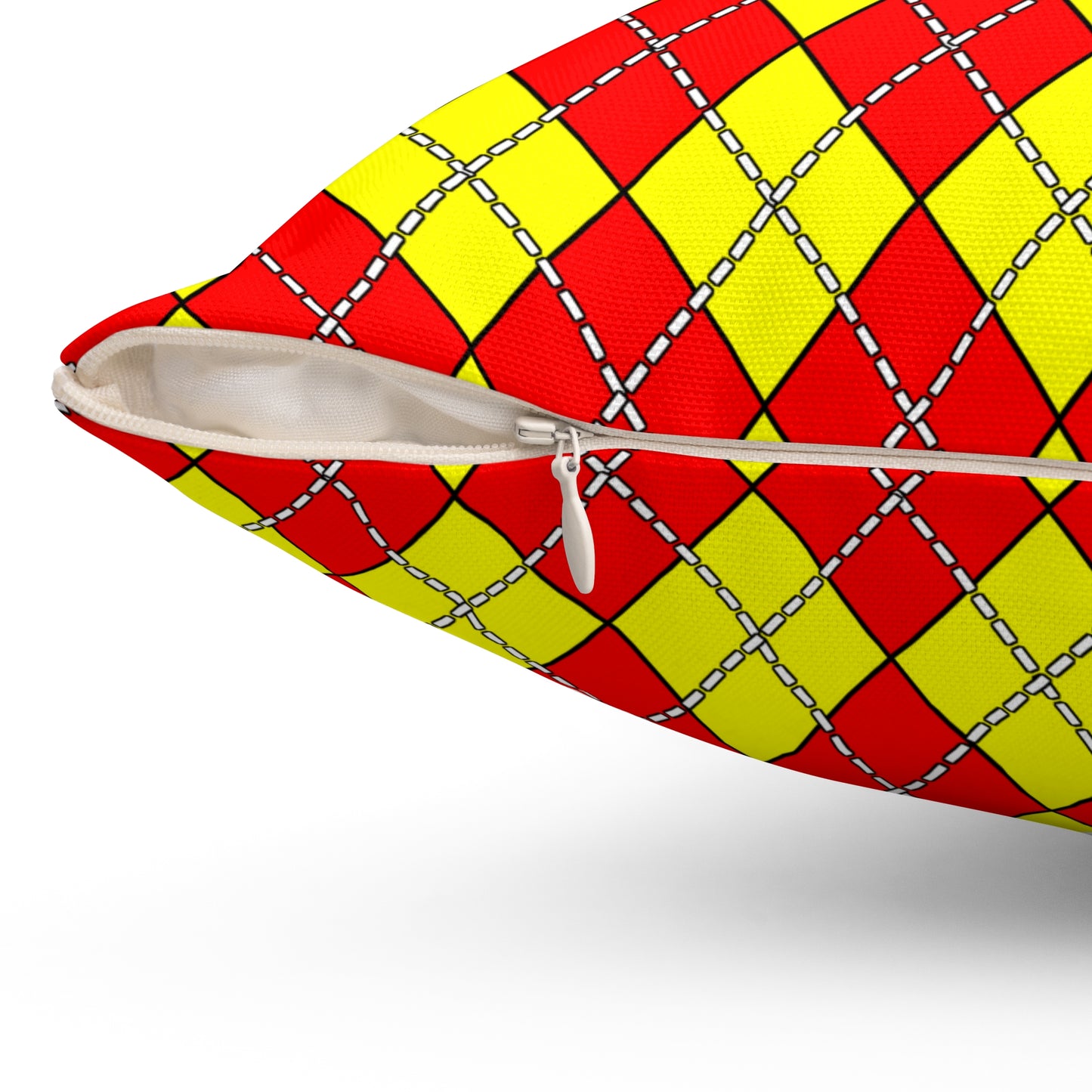 Kyrgyzstan Retro Argyle Cushion Pillow