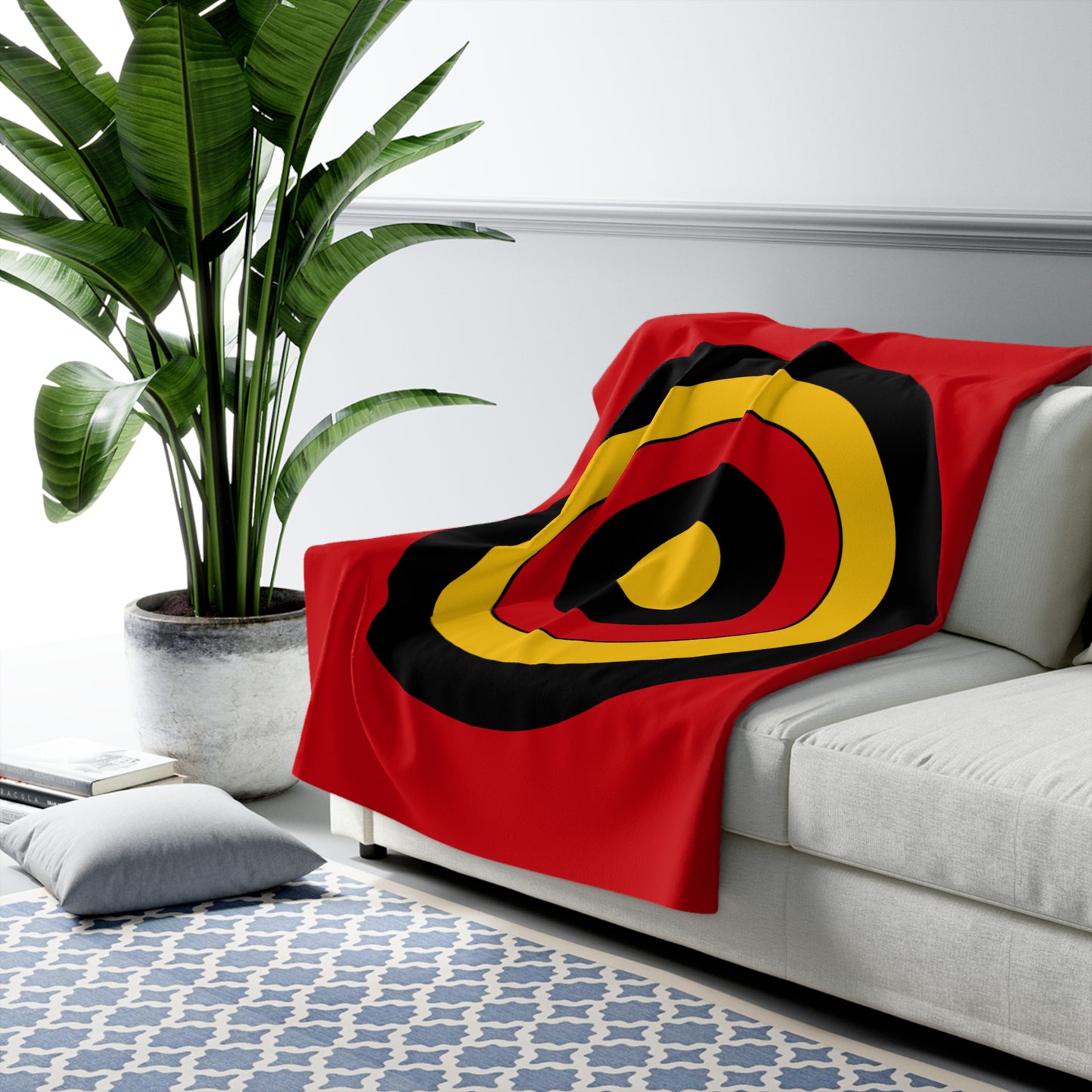 Timor Leste Retro Target Blanket Throw