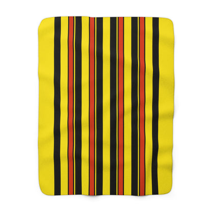 Uganda Retro Stripes Blanket Throw