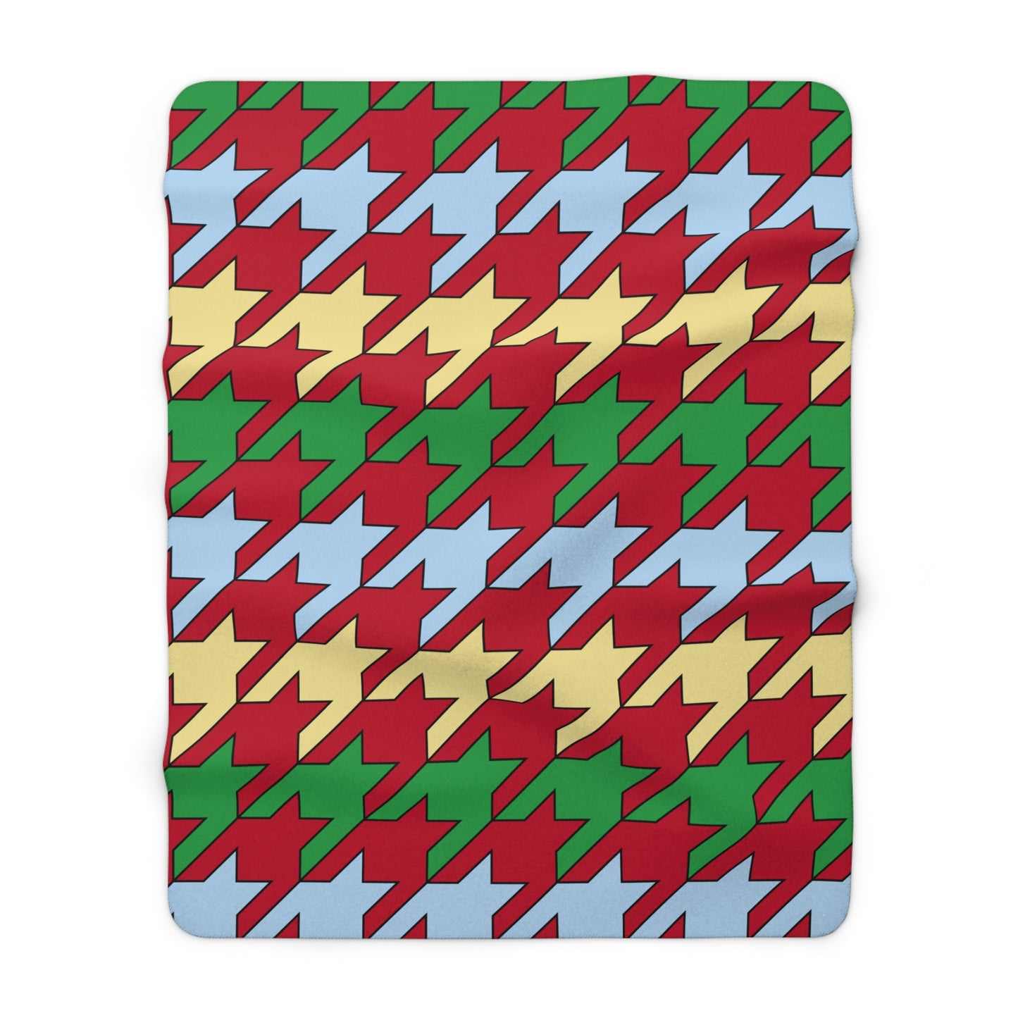 Eritrea Retro Houndstooth Blanket Throw