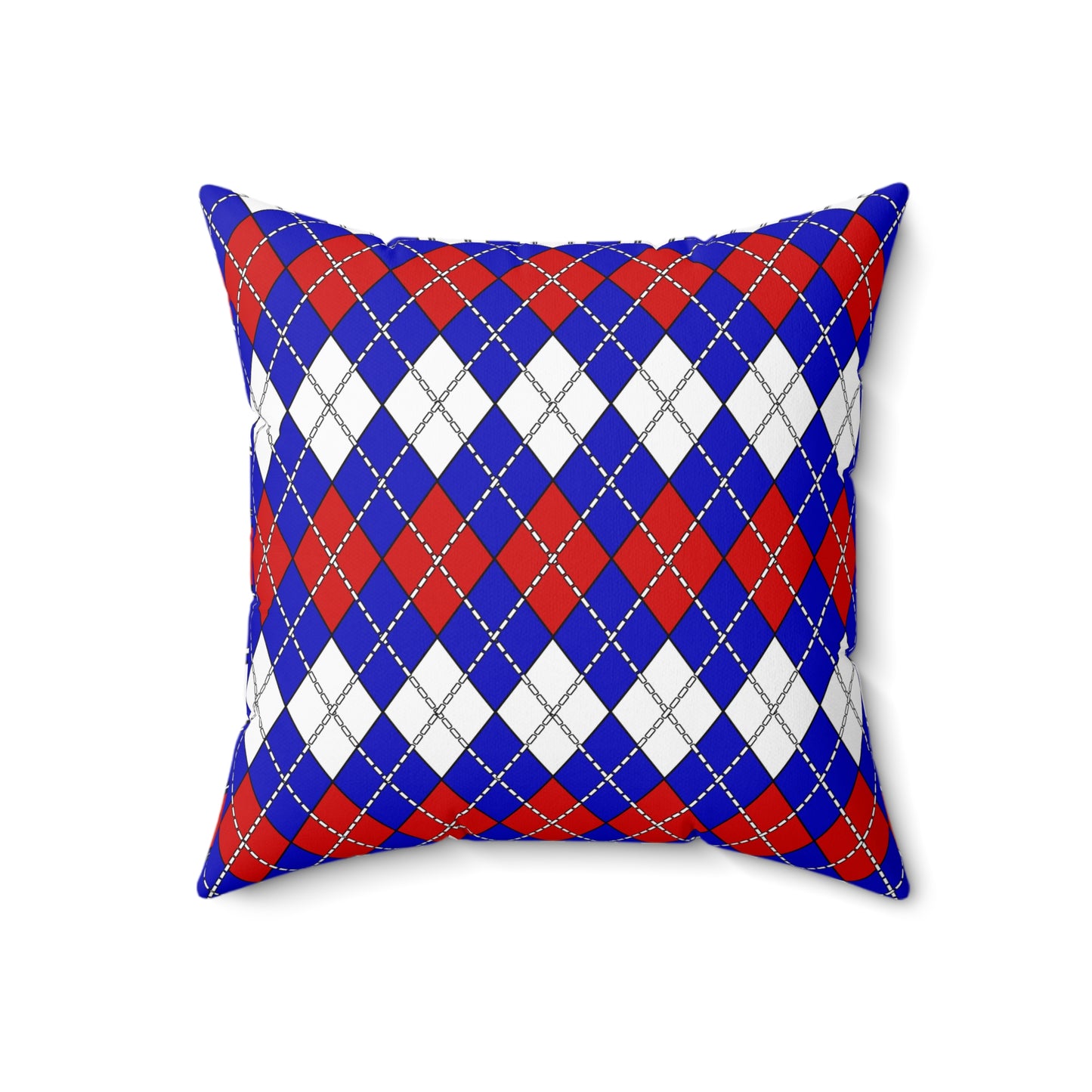 Slovenia Retro Argyle Cushion Pillow