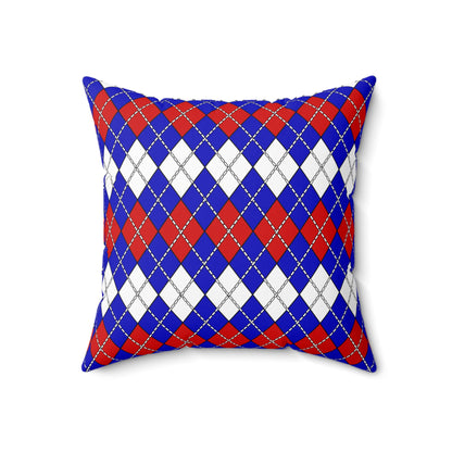 Slovenia Retro Argyle Cushion Pillow
