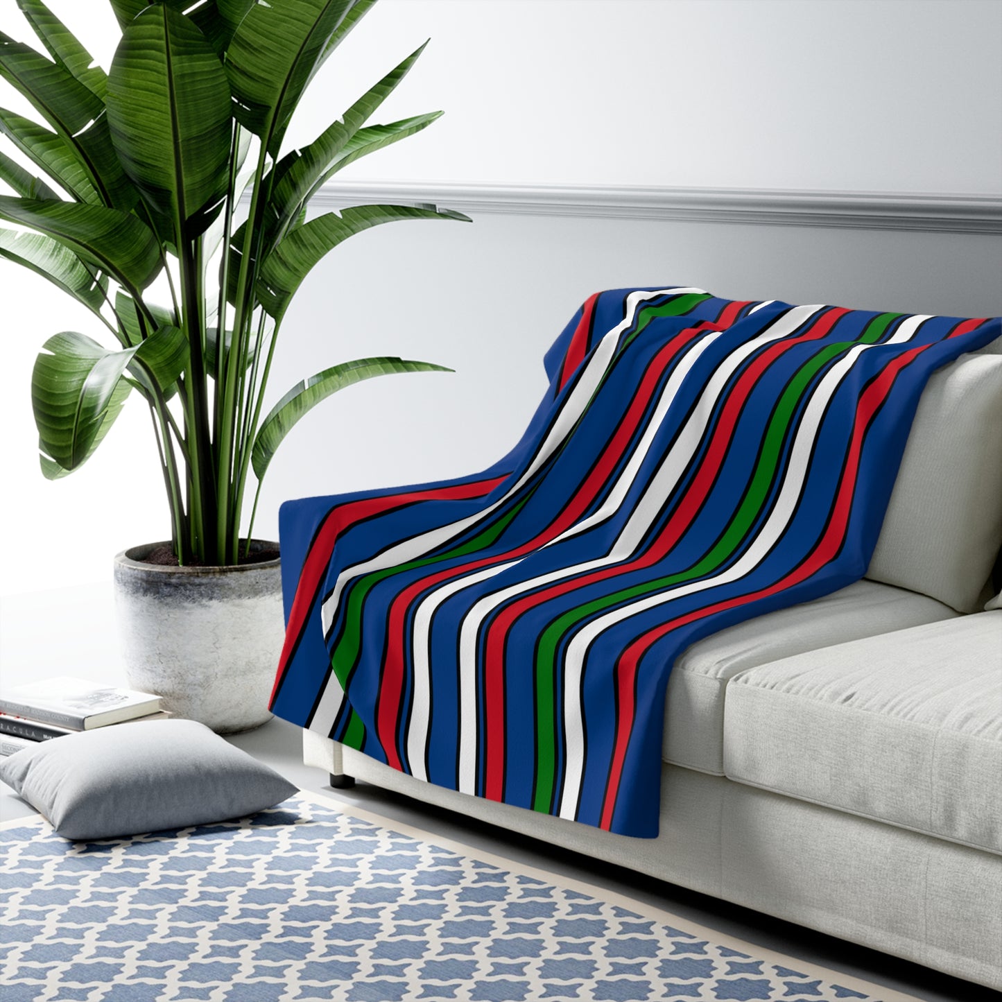 Belize Retro Stripes Blanket Throw