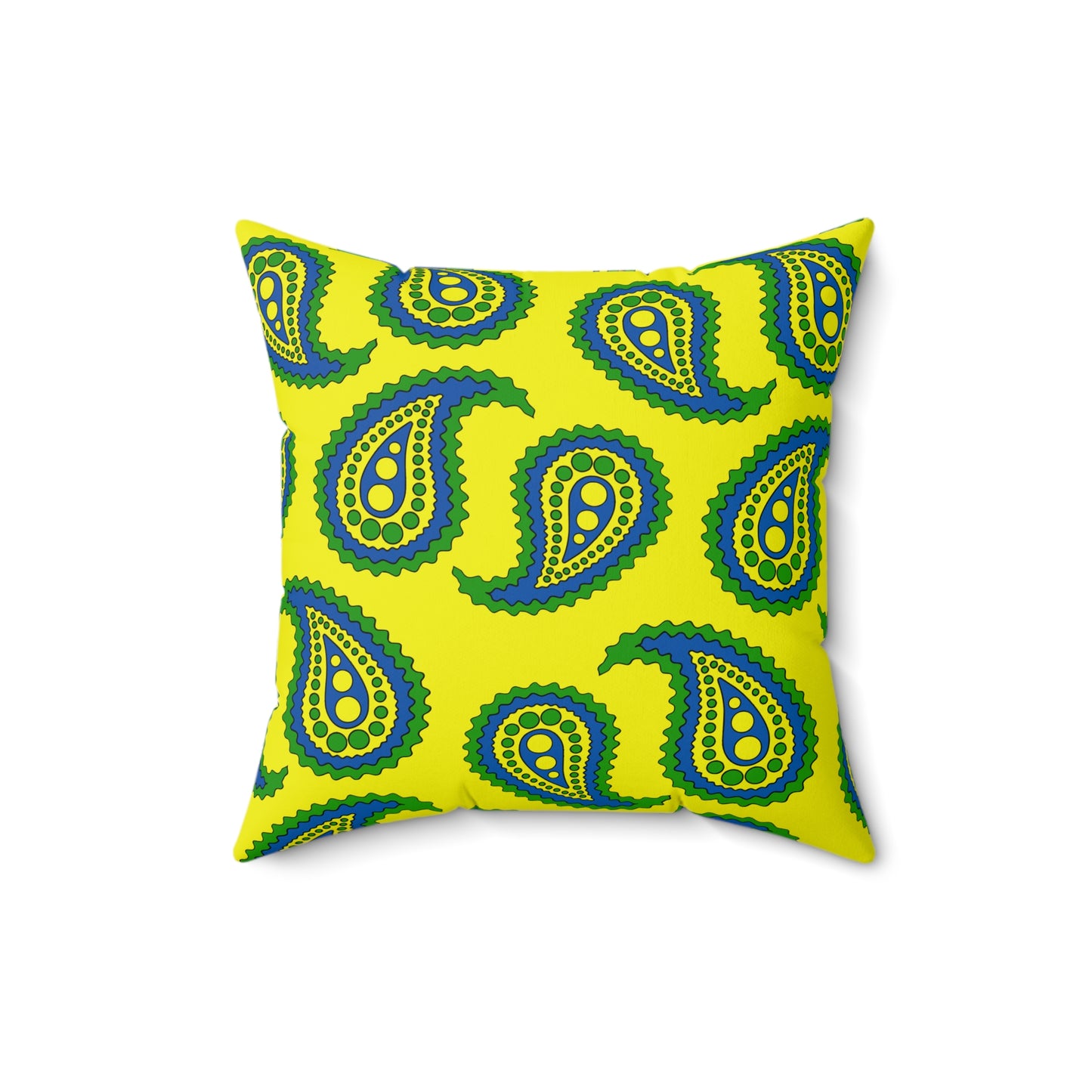 Saint Vincent And The Grenadines Retro Paisley Cushion Pillow