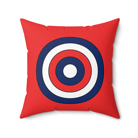 Svalbard And Jan Mayen Retro Target Cushion Pillow