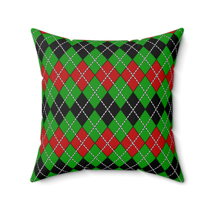 Afghanistan Retro Argyle Cushion Pillow