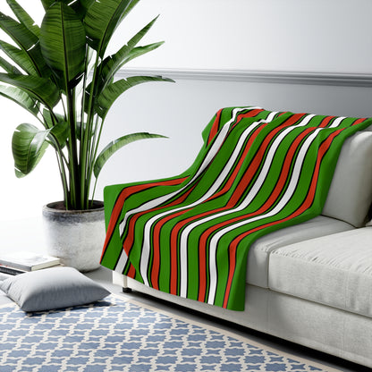 Hungary Retro Stripes Blanket Throw