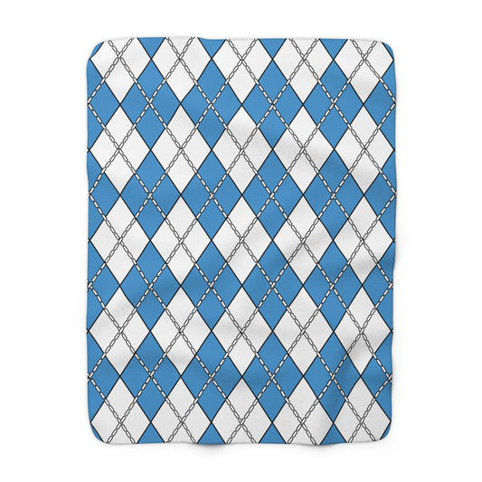 Guatemala Retro Argyle Blanket Throw