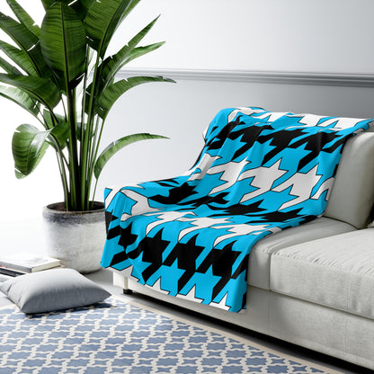 Botswana Retro Houndstooth Blanket Throw