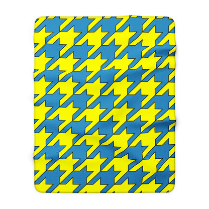 Aruba Retro Houndstooth Blanket Throw