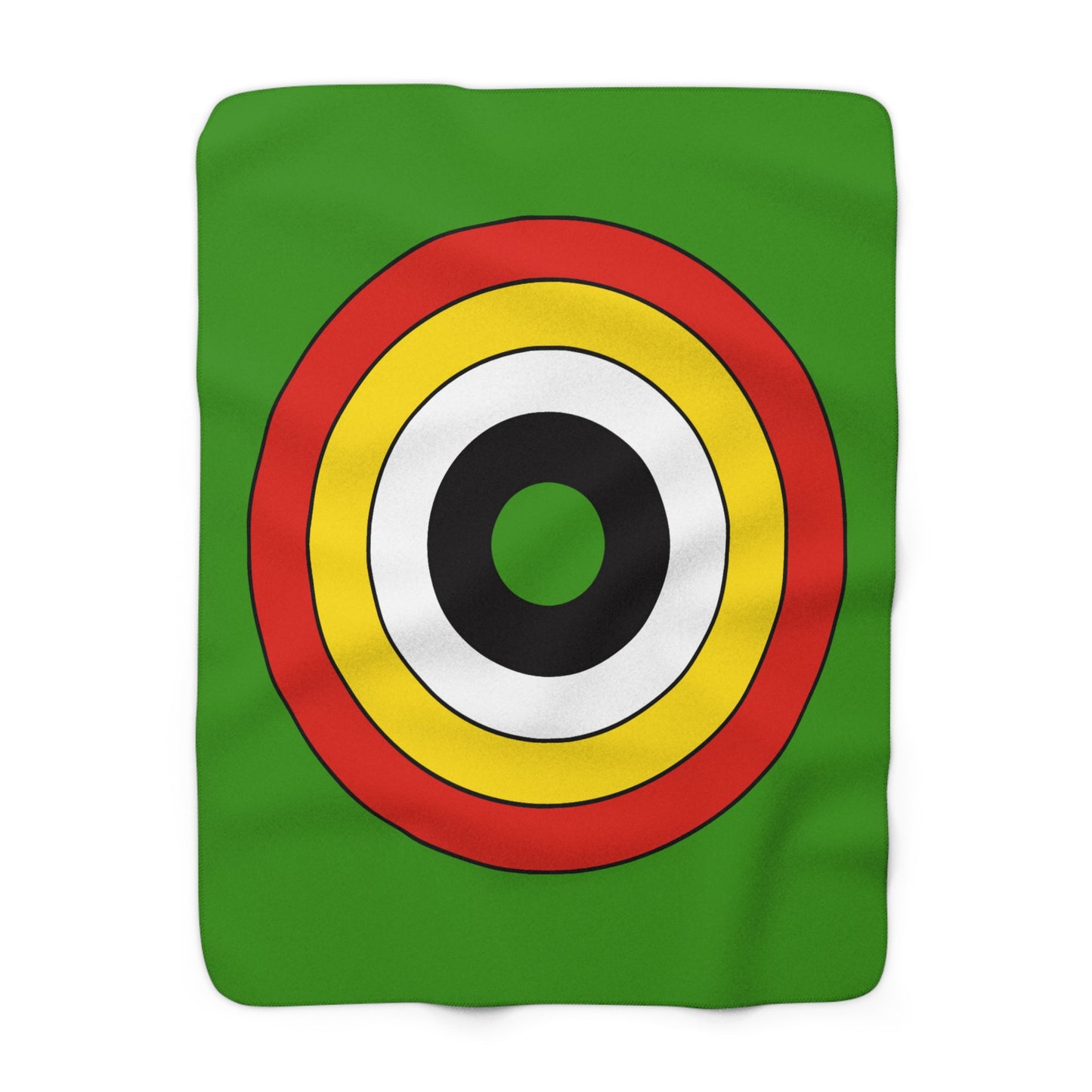 Guyana Retro Target Blanket Throw