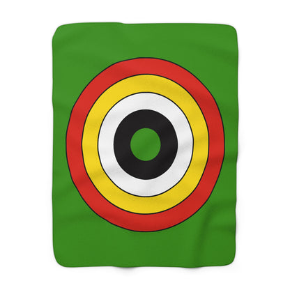 Guyana Retro Target Blanket Throw