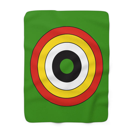 Guyana Retro Target Blanket Throw