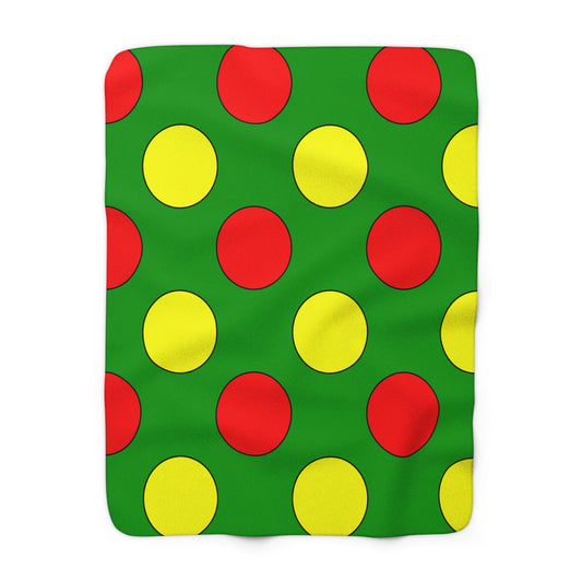 Guinea Retro Polka Dots Blanket Throw