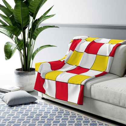 Guernsey Retro Check Blanket Throw