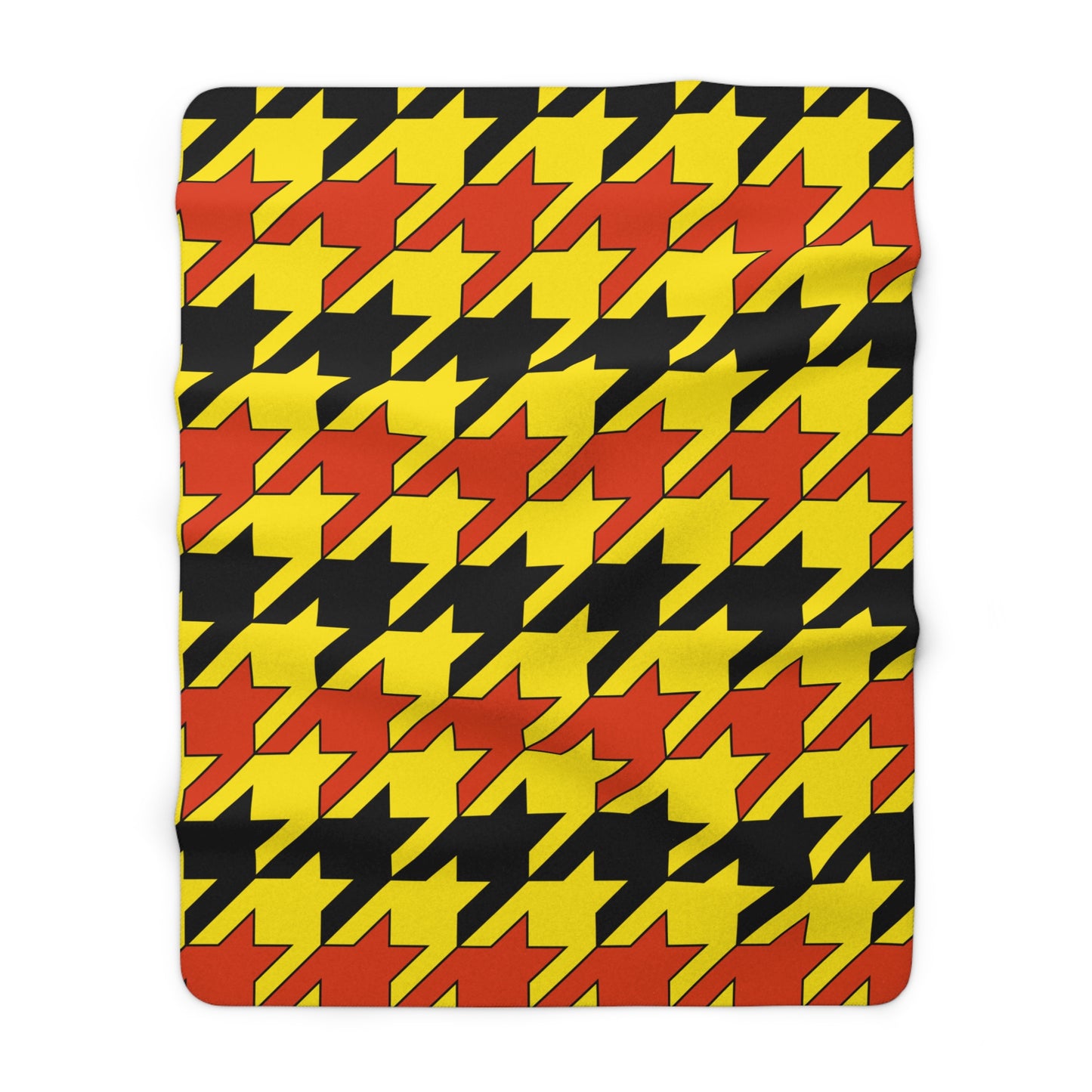Uganda Retro Houndstooth Blanket Throw