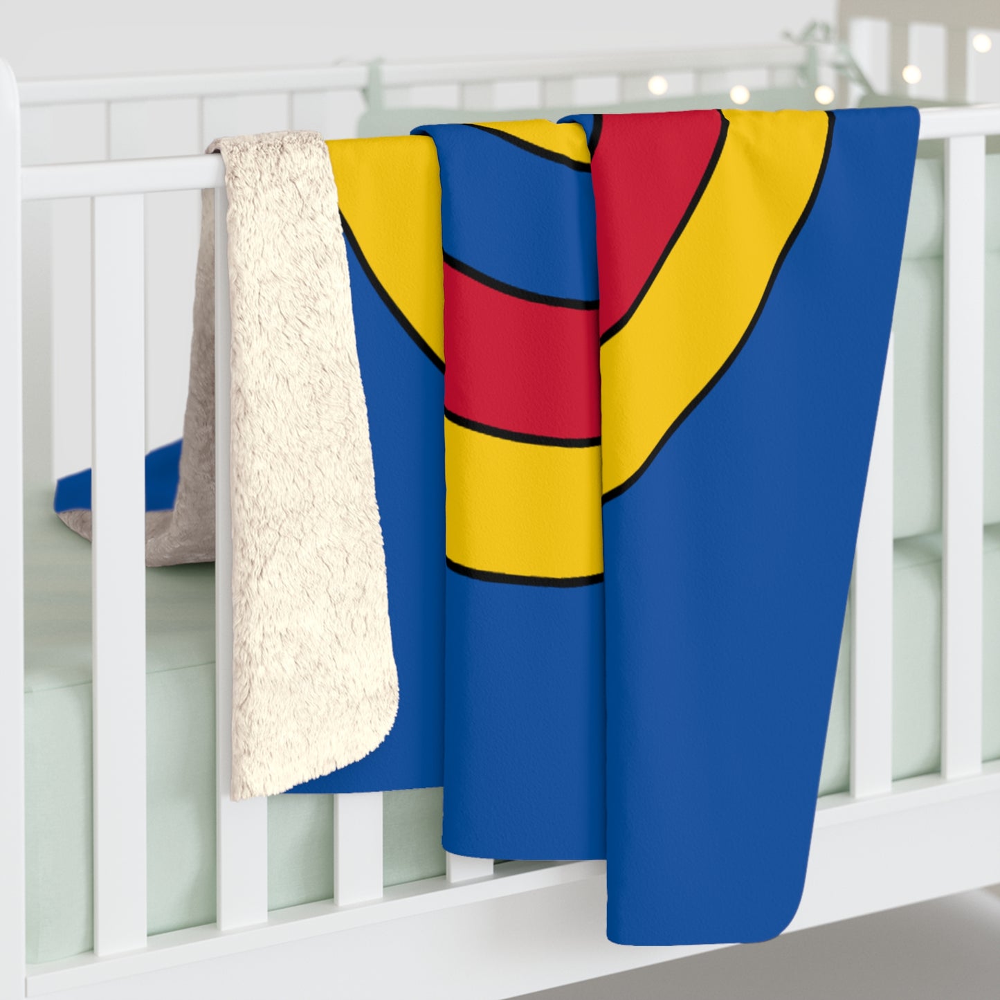 Aland Islands Retro Target Blanket Throw