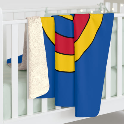 Aland Islands Retro Target Blanket Throw