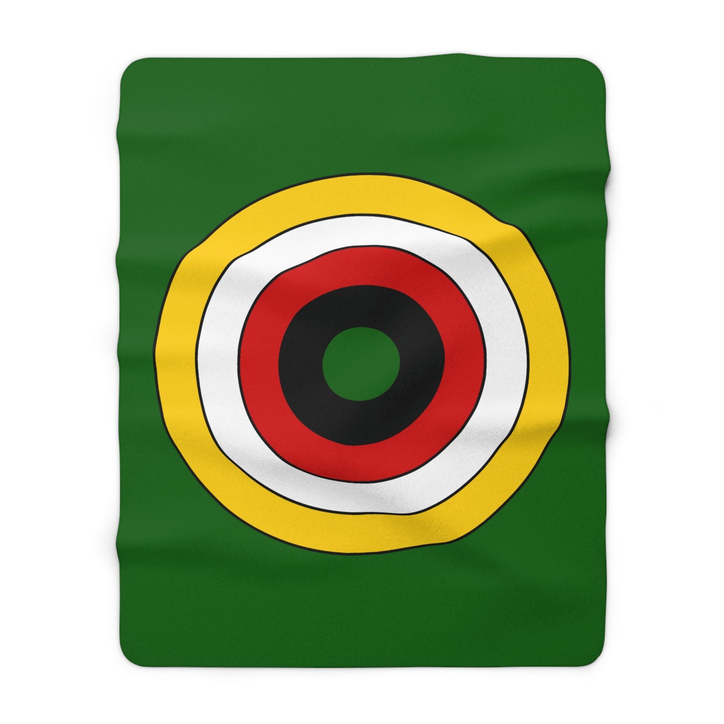 Zimbabwe Retro Target Blanket Throw