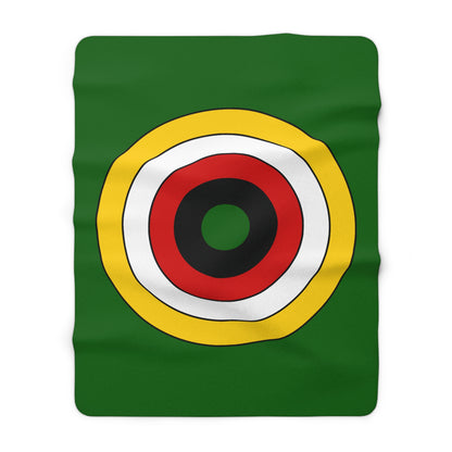 Zimbabwe Retro Target Blanket Throw