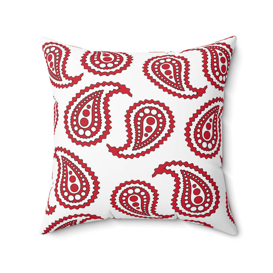 Jersey Retro Paisley Cushion Pillow