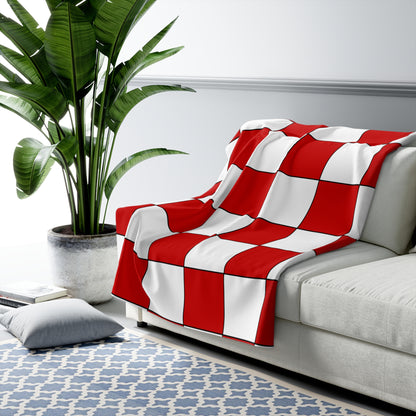 Northern Ireland Retro Check Blanket Throw