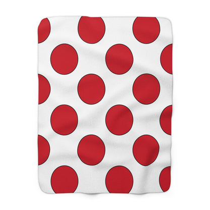 England Retro Polka Dots Blanket Throw