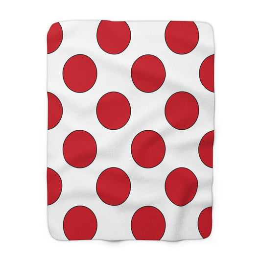 England Retro Polka Dots Blanket Throw