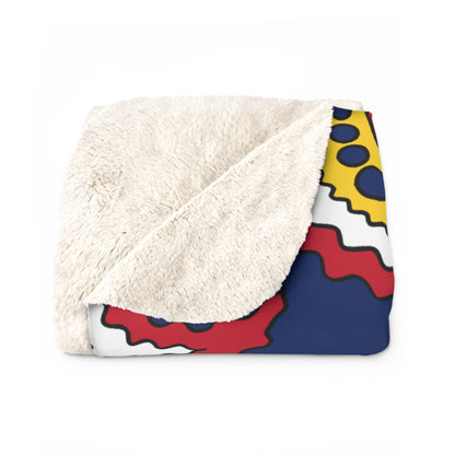Turks And Caicos Islands Retro Paisley Blanket Throw