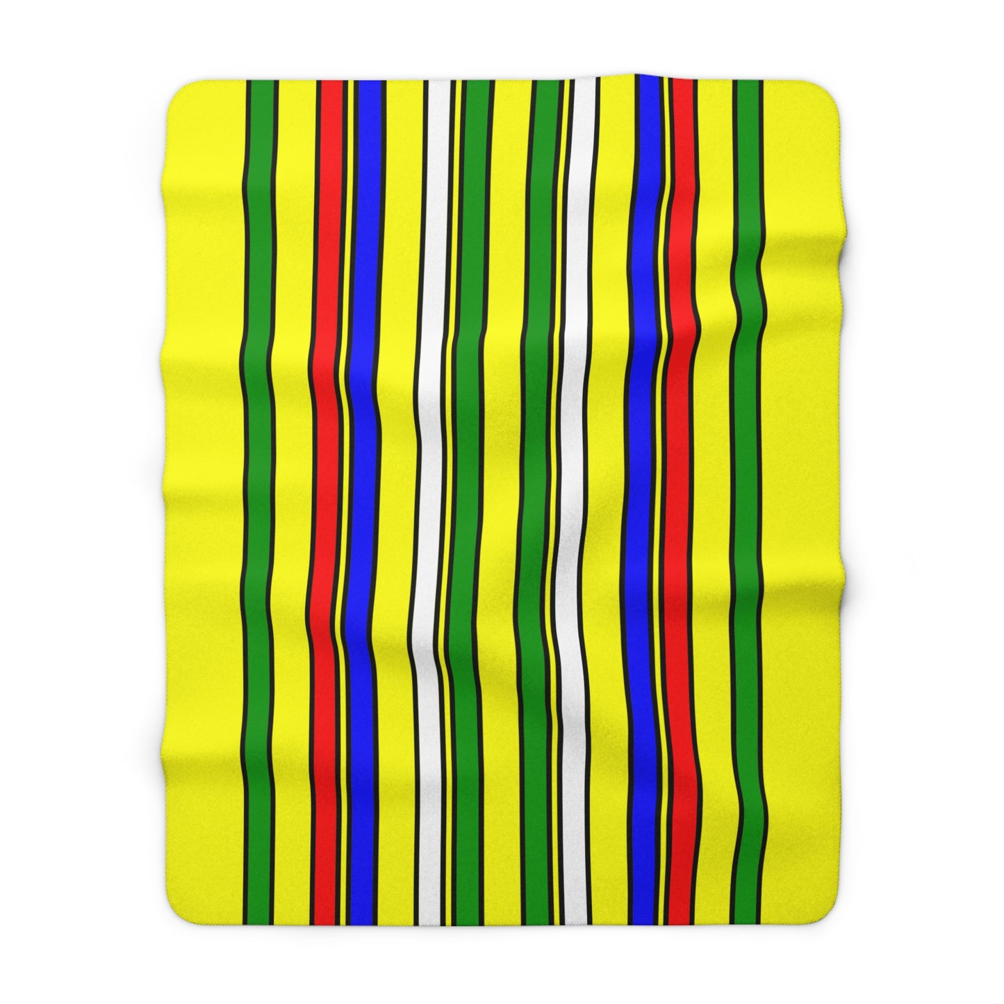 Central African Republic Retro Stripes Blanket Throw