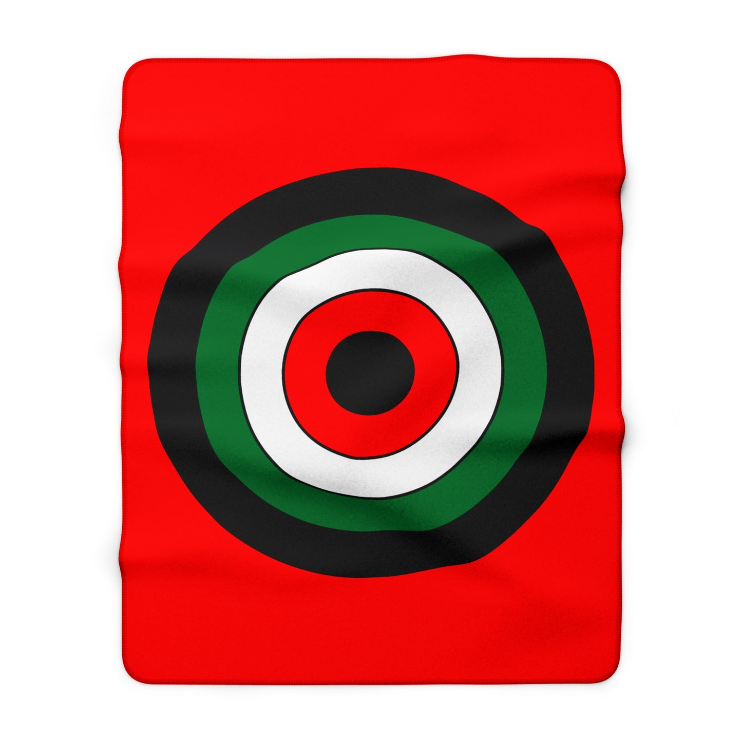 United Arab Emirates Retro Target Blanket Throw
