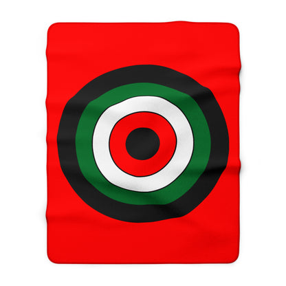 United Arab Emirates Retro Target Blanket Throw