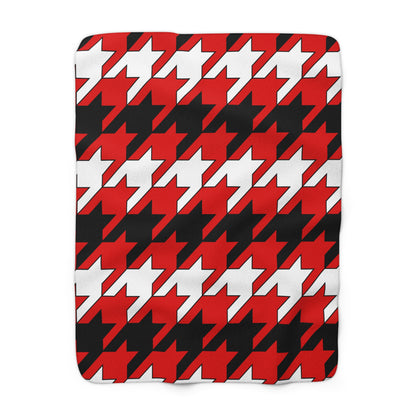 Trinidad And Tobago Retro Houndstooth Blanket Throw