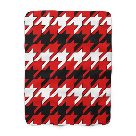 Trinidad And Tobago Retro Houndstooth Blanket Throw