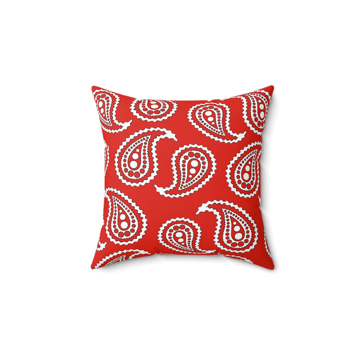 French Polynesia Retro Paisley Cushion Pillow