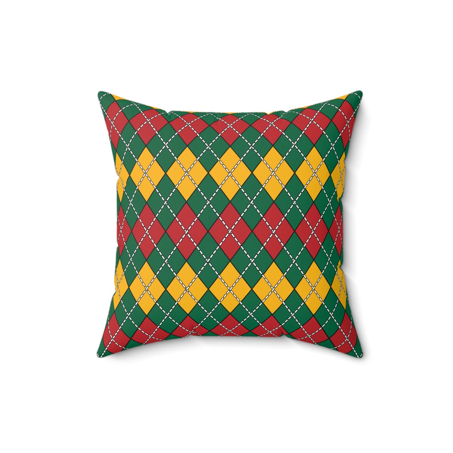 Lithuania Retro Argyle Cushion Pillow
