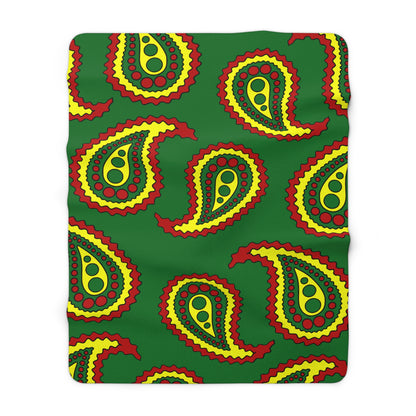 Senegal Retro Paisley Blanket Throw