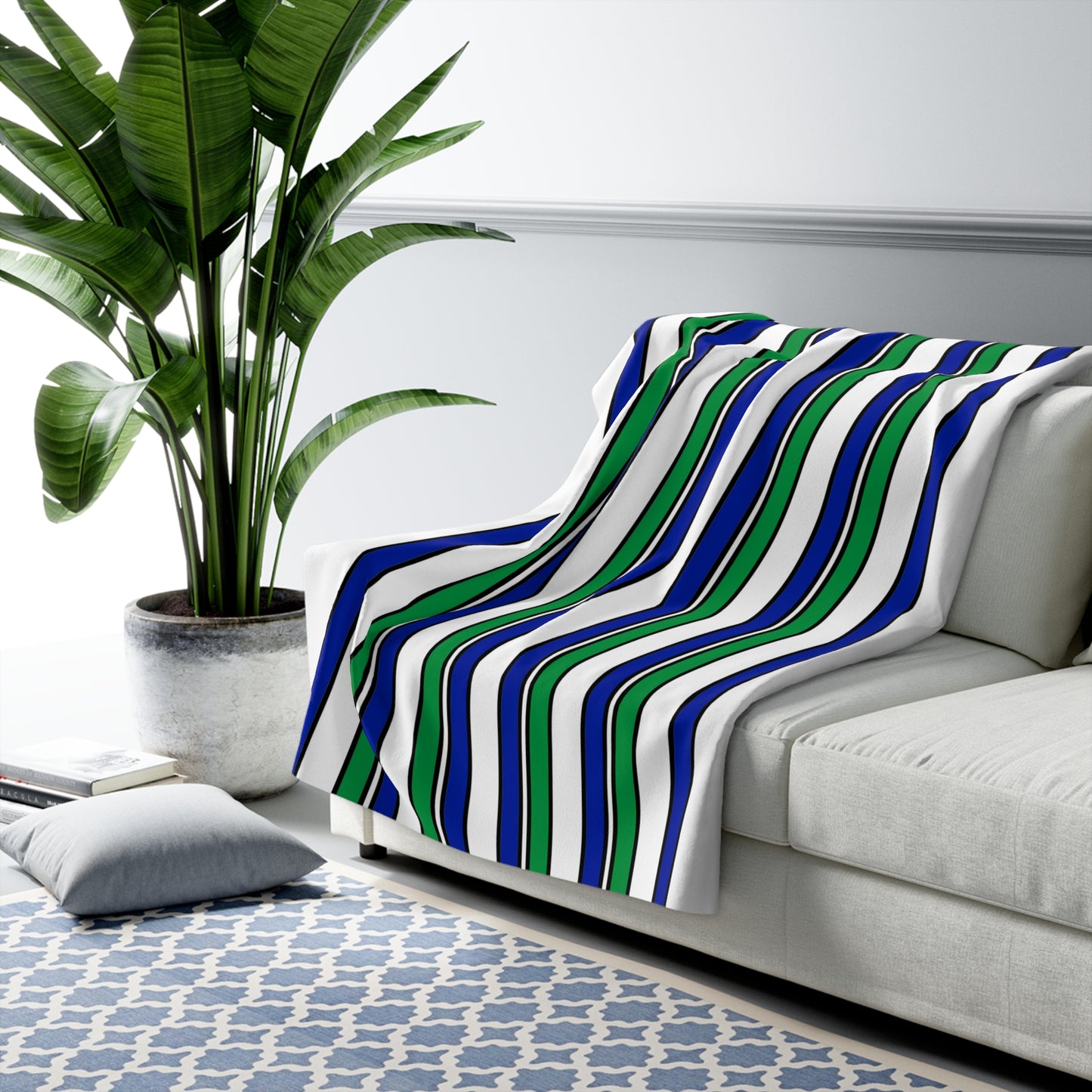 Lesotho Retro Stripes Blanket Throw