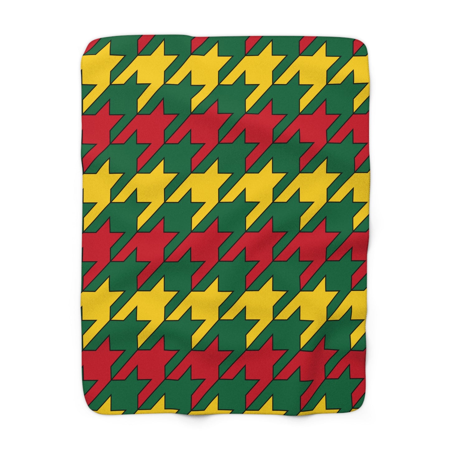 Ghana Retro Houndstooth Blanket Throw